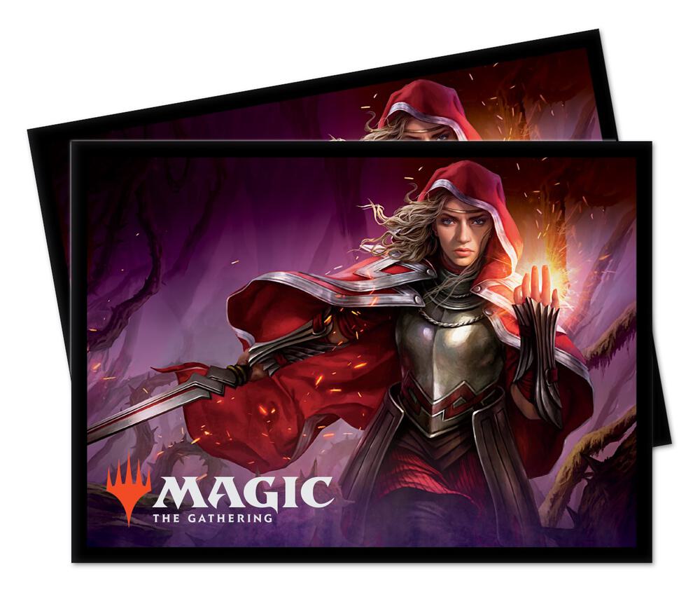 Ultra Pro: Throne of Eldraine Rowan Fearless Sparkmage Key Art Matte Deck Protector Sleeves (100 ct)